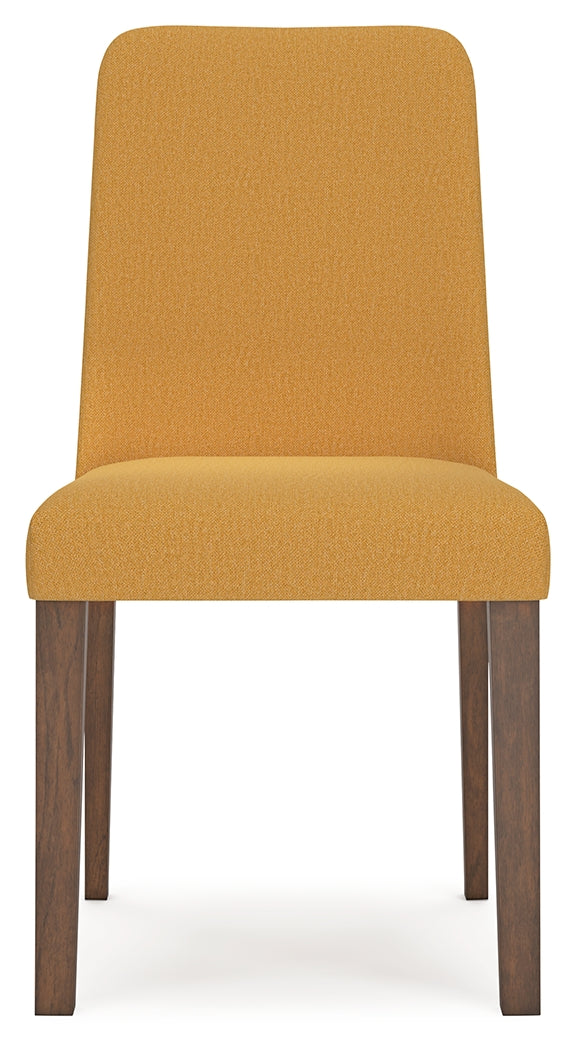 Lyncott Mustard/Brown Dining Table and 4 Chairs from Ashley - DMV Furniture