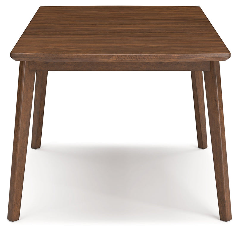 Lyncott Mustard/Brown Dining Table and 4 Chairs from Ashley - DMV Furniture