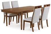 Lyncott Extension Dining Table and 4 Upholstered Chairs from Ashley - DMV Furniture