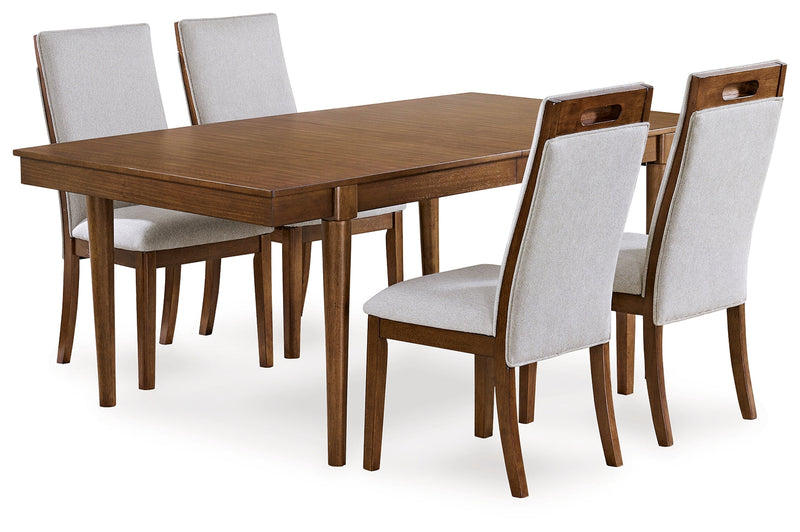 Lyncott Extension Dining Table and 4 Upholstered Chairs from Ashley - DMV Furniture