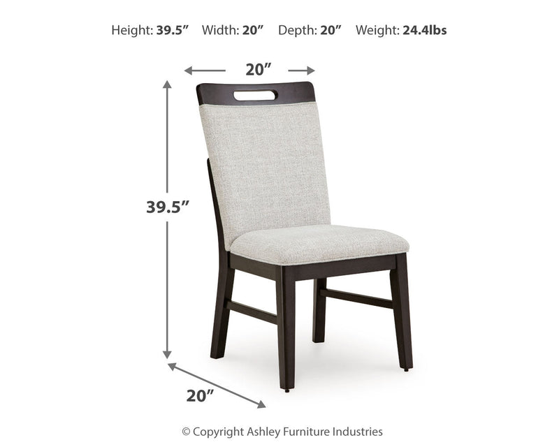 Neymorton Dining Table and 10 Chairs in Dark Grayish Brown from Ashley - DMV Furniture