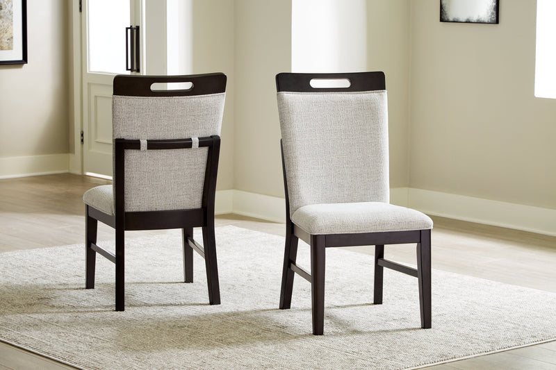 Neymorton Dining Table and 10 Chairs in Dark Grayish Brown from Ashley - DMV Furniture