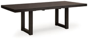 Neymorton Dining Table and 10 Chairs in Dark Grayish Brown from Ashley - DMV Furniture