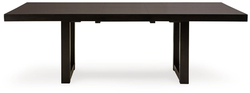 Neymorton Dining Table and 10 Chairs in Dark Grayish Brown from Ashley - DMV Furniture