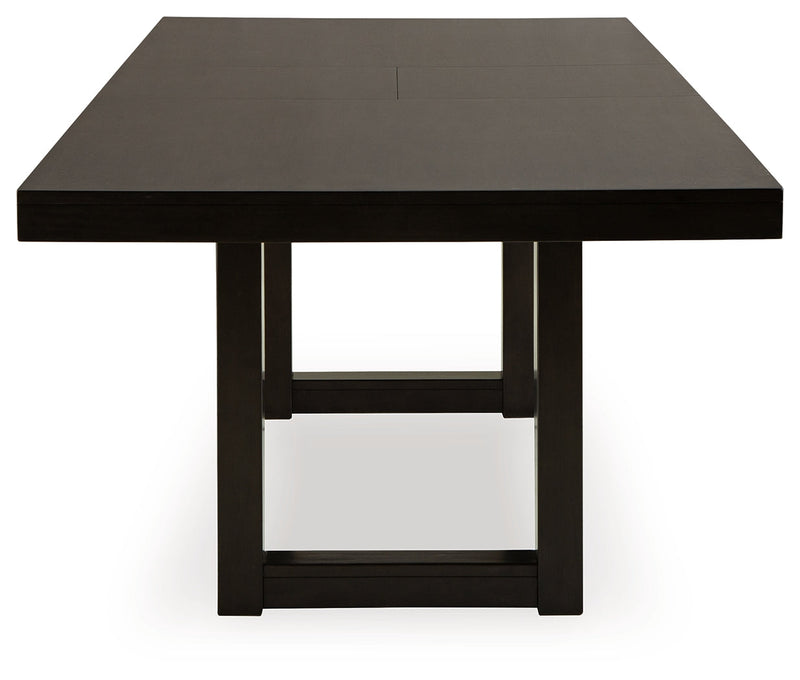 Neymorton Dining Table and 10 Chairs in Dark Grayish Brown from Ashley - DMV Furniture