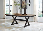 Wildenauer Brown/Black Dining Table with 2 Chairs and Bench from Ashley - DMV Furniture