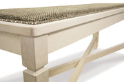 Bolanburg Antique White Dining Table with 4 Chairs and Bench -  Ashley - DMV Furniture
