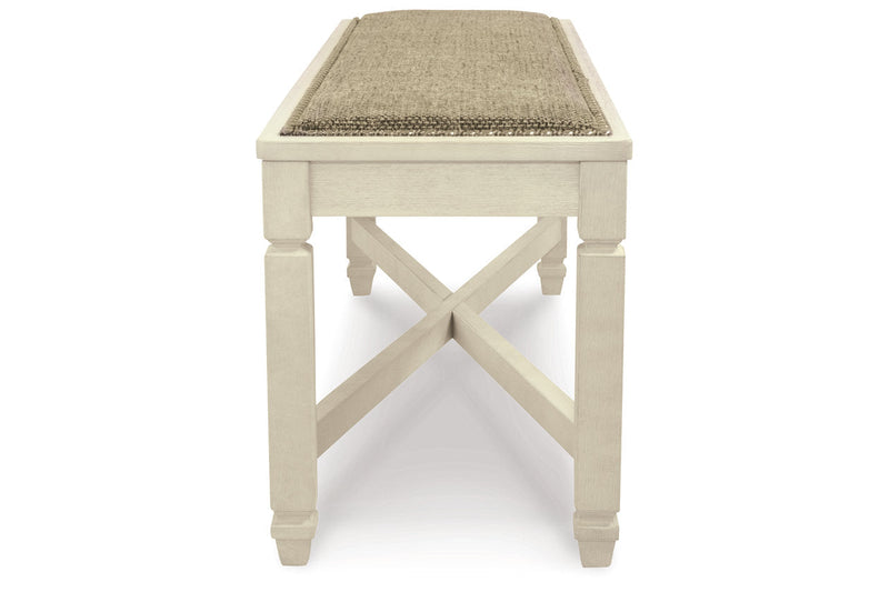 Bolanburg Two-tone Dining Table, 6 Chairs, and Bench -  Ashley - DMV Furniture