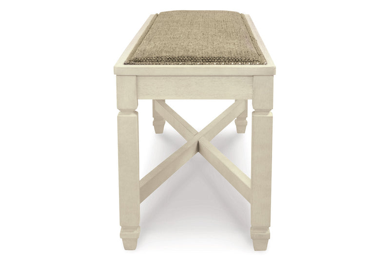 Bolanburg Antique White Dining Table with 4 Chairs and Bench -  Ashley - DMV Furniture