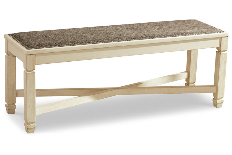 Bolanburg Two-tone Dining Table, 6 Chairs, and Bench -  Ashley - DMV Furniture