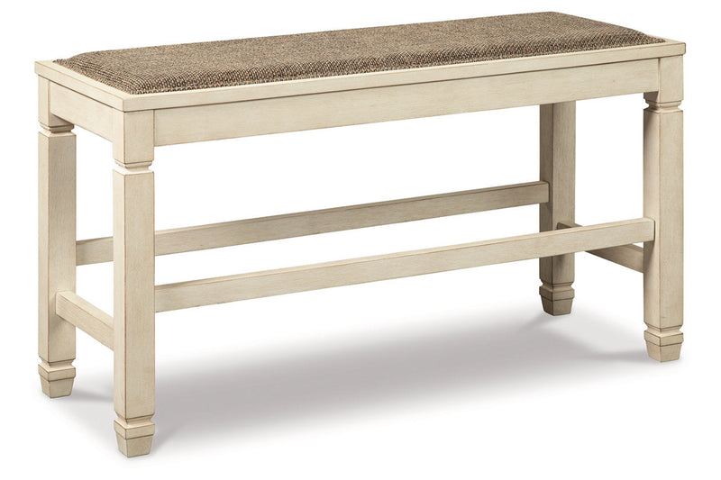 Bolanburg Two-tone Counter Height Dining Table and 4 Barstools and Bench -  Ashley - DMV Furniture