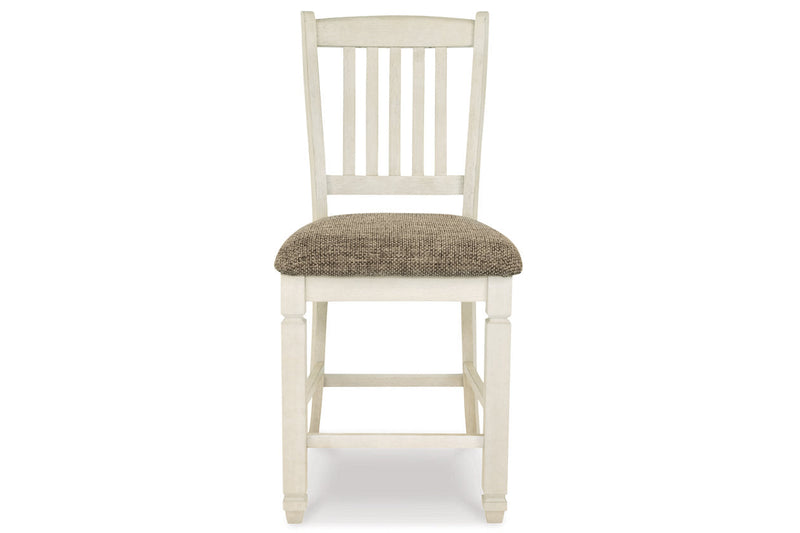 Bolanburg Two-tone Counter Height Dining Table with 6 Barstools -  Ashley - DMV Furniture