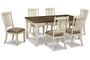 Bolanburg Two-tone Dining Table with 6 Chairs -  Ashley - DMV Furniture