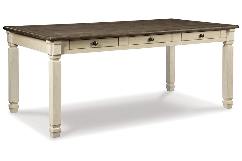 Bolanburg Two-tone Dining Table, 6 Chairs, and Bench -  Ashley - DMV Furniture