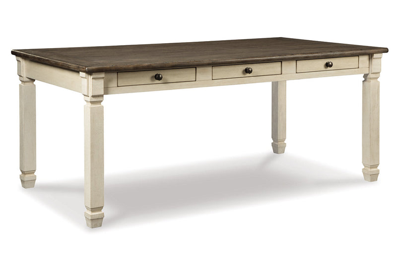 Bolanburg Antique White Dining Table with 4 Chairs and Bench -  Ashley - DMV Furniture