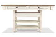Bolanburg Two-tone Counter Height Dining Table with 6 Barstools -  Ashley - DMV Furniture