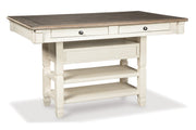 Bolanburg Two-tone Counter Height Dining Table with 6 Barstools -  Ashley - DMV Furniture