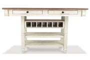 Bolanburg Two-tone Counter Height Dining Table with 6 Barstools -  Ashley - DMV Furniture