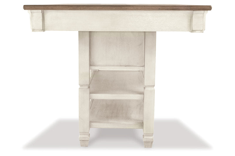 Bolanburg Two-tone Counter Height Dining Table and 6 Barstools with Server -  Ashley - DMV Furniture