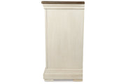 Bolanburg Antique White Counter Height Dining Table, 4 Barstools, Bench and Server -  Ashley - DMV Furniture