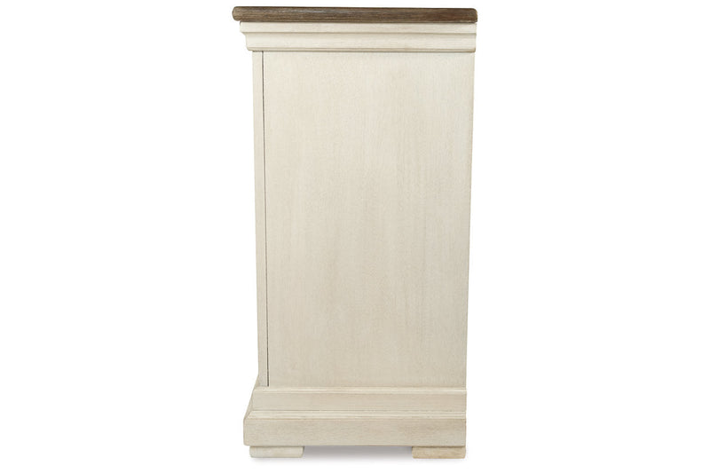 Bolanburg Antique White Counter Height Dining Table, 4 Barstools, Bench and Server -  Ashley - DMV Furniture