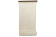 Bolanburg Two-tone Counter Height Table with 6 Barstools, Server and Display Cabinet -  Ashley - DMV Furniture