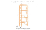 Bolanburg Two-tone Counter Height Dining Table and 4 Barstools with Display Cabinet -  Ashley - DMV Furniture