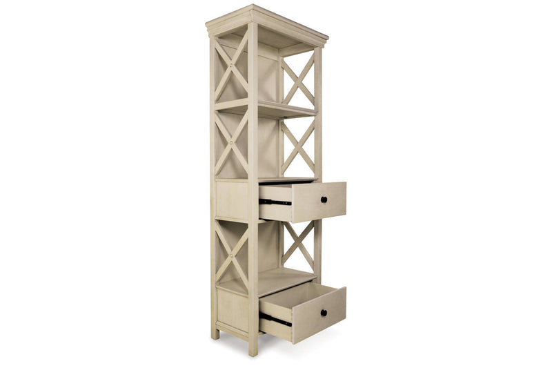 Bolanburg Two-tone Counter Height Dining Table and 4 Barstools with Display Cabinet -  Ashley - DMV Furniture