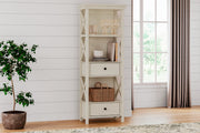 Bolanburg Two-tone Counter Height Table with 6 Barstools, Server and Display Cabinet -  Ashley - DMV Furniture