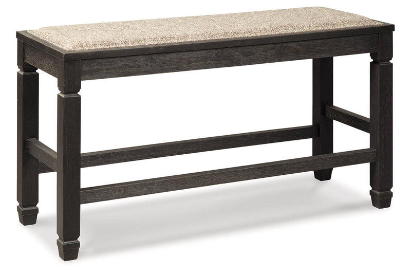Tyler Creek Black/Gray Counter Height Dining Table and 4 Barstools and Bench -  Ashley - DMV Furniture