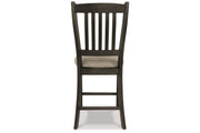 Tyler Creek Black/Grayish Brown Counter Height Dining Table and 4 Barstools with Server -  Ashley - DMV Furniture