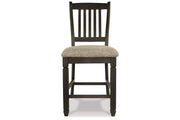 Tyler Creek Black/Grayish Brown Counter Height Dining Table and 4 Barstools with Server -  Ashley - DMV Furniture