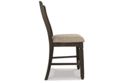 Tyler Creek Black/Grayish Brown Counter Height Table with 4 Barstools, Server and Display Cabinet -  Ashley - DMV Furniture