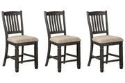 Tyler Creek Black/Gray Counter Height Dining Table with 4 Barstools -  Ashley - DMV Furniture