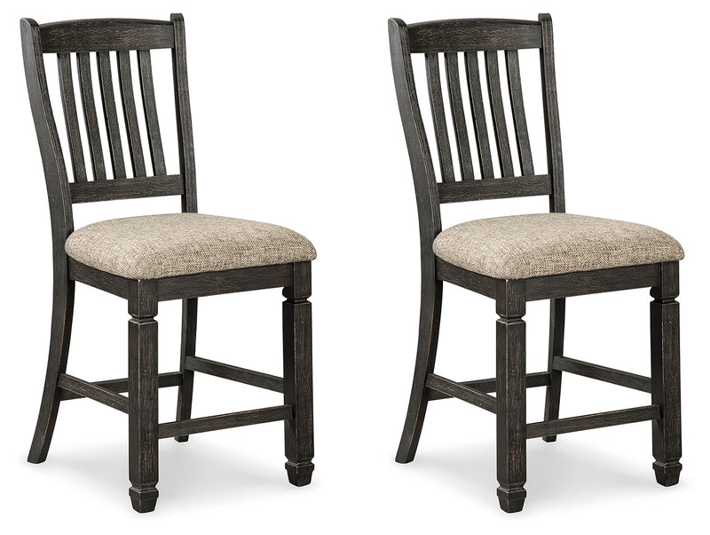 Tyler Creek Black/Gray Counter Height Dining Table and 2 Barstools from Ashley - DMV Furniture
