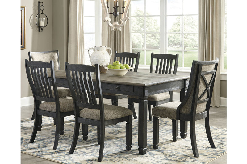 Tyler Creek Black/Gray Dining Table with 6 Chairs -  Ashley - DMV Furniture