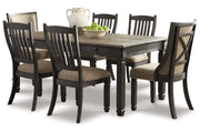Tyler Creek Black/Gray Dining Table with 6 Chairs -  Ashley - DMV Furniture