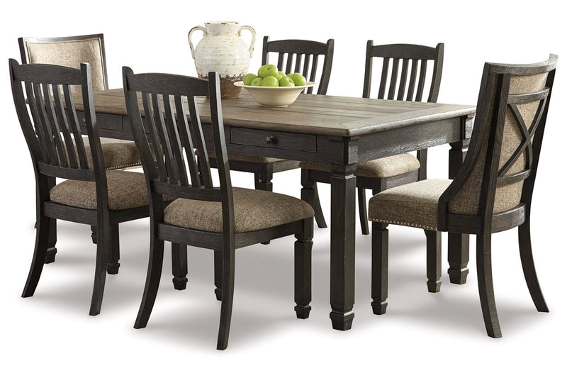 Tyler Creek Black/Gray Dining Table with 6 Chairs -  Ashley - DMV Furniture