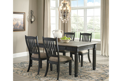 Tyler Creek Black/Grayish Brown Dining Table and 4 Chairs -  Ashley - DMV Furniture