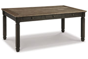 Tyler Creek Black/Grayish Brown Dining Table and 4 Chairs with Bench -  Ashley - DMV Furniture