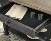 Tyler Creek Black/Gray Counter Height Dining Table and 2 Barstools from Ashley - DMV Furniture