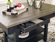 Tyler Creek Black/Gray Counter Height Dining Table and 2 Barstools from Ashley - DMV Furniture