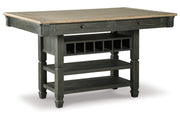 Tyler Creek Black/Gray Counter Height Dining Table and 4 Barstools and Bench -  Ashley - DMV Furniture