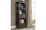 Tyler Creek Black/Grayish Brown Counter Height Table with 4 Barstools, Server and Display Cabinet -  Ashley - DMV Furniture