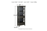 Tyler Creek Black/Grayish Brown Counter Height Table with 4 Barstools, Server and Display Cabinet -  Ashley - DMV Furniture