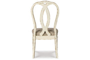 Realyn Chipped White Dining Table and 8 Chairs -  Ashley - DMV Furniture