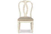 Realyn Chipped White Dining Table and 8 Chairs -  Ashley - DMV Furniture