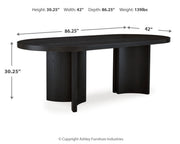 Rowanbeck Dining Table and 4 Chairs from Ashley - DMV Furniture