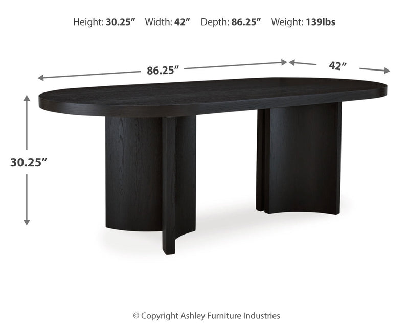 Rowanbeck Dining Table and 4 Chairs from Ashley - DMV Furniture