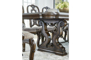 Maylee Dark Brown Dining Extension Table -  Ashley - DMV Furniture